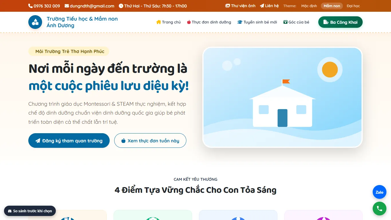 Ảnh chụp Web Trường học